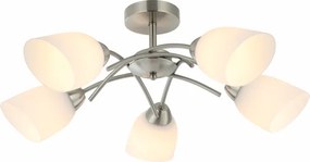 Lustră aplicată DONNA 5xE27/60W/230V nichel