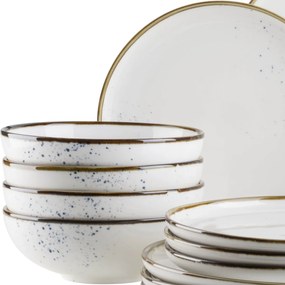 Mäser Set de 16 piese de vase Pintar White cupuncte albastre