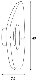 Aplică LED MAXLIGHT W0558 DEUX LED/5W/230V negru