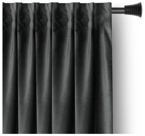 Draperie gri dimout (semi-opacă) din catifea 140x270 cm – Restilo