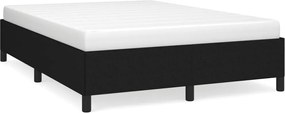 vidaXL Cadru de pat fără saltea, negru, 140x200 cm, textil