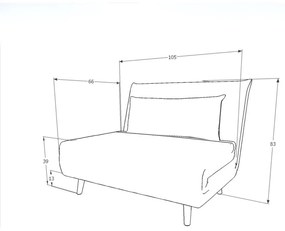 Fotoliu extensibil gri SPIKE