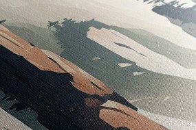 Tablou muntele Tianzi în China