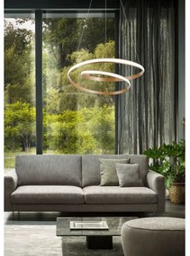 Redo 01-1891 - TORSION Lustru LED dimabil pe cablu, LED/35W/230V, Ø 75 cm, finisaj bronz