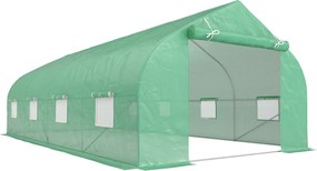 Outsunny Sera Gradina Verde Pentru Legume 6x3x2 | Aosom Romania