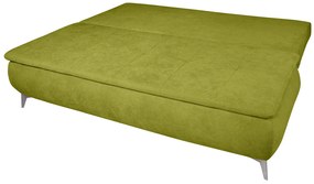 Canapea extensibila Sofie, cu lada pentru depozitare, 3 locuri, 203x92x86 cm, Verde