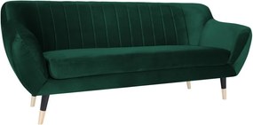 Canapea cu 2 locuri Mazzini Sofas BENITO cu picioare negre, verde