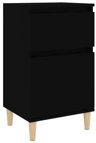 819694 vidaXL Noptieră, negru, 40x35x70 cm