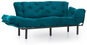 Canapea Extensibilă cu 3 Locuri Nitta Triple, Verde Petrol