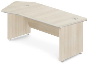 Birou de colț TopOffice Premium 227,1 x 109,6 cm, stânga, salcâm deschis