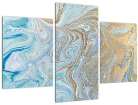 Tablou - Marmură albastră (90x60 cm)