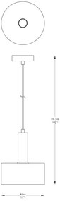 Lustra / Pendul metal design minimalist LEO