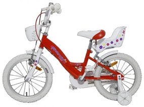 Bicicleta pentru copii NOVOKIDS™ Splend'Or PRO Line Edition, Cu cosulet, Roti 14" inch, Maxim 35 kg, Cadru din otel, Roti ajutatoare detasabile,