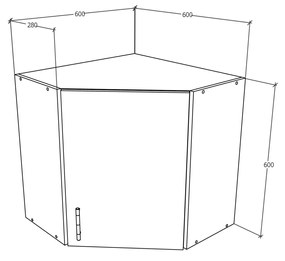 Corp haaus Karo, Stejar Bronz/Alb, 60 x 60 x 60 cm