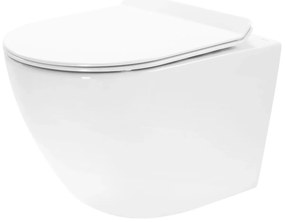 Rea Carter vas wc cu capac soft-close agatat da da alb lucios REA-C4801