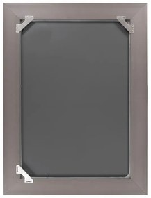 Oglinda dreptunghiulara cu rama din polistiren argintie Scott, 79,5cm (L) x 59,5cm (L) x 5,2cm (H)