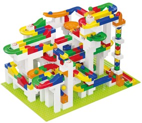 Jucarie Marble Run mega cutie de constructie Hubelino (585 piese)