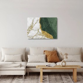 Tablou pe sticlă - Marmură verde N⁰3 (70x50 cm)