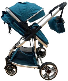 Carucior 2 in 1 transformabil in mod sport, 0-36 luni, Turcoaz - CPC-16-turcoaz