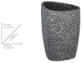 Suport ceramică pentru periuțe de dinți Wenko Pion, gri