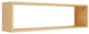 Raft de perete Ember bambus, natural, 70x15x19,5 cm