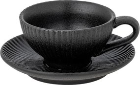 Ceașcă neagră pentru cappuccino din ceramică 200 ml Neri – Bloomingville