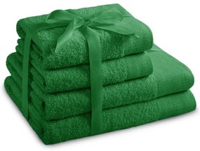 Prosoape de baie verzi 4 buc. din bumbac din frotir Amari – Restilo
