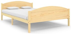 322029 vidaXL Cadru de pat, 140x200 cm, lemn masiv de pin