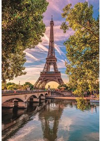 Orașe Along the Seine Puzzle Compact Paris 500 de piese Clementoni