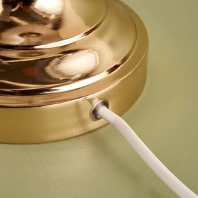 Lampă de masă AYD 1xE27/40W/230V bej/auriu