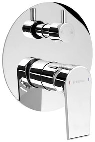 Baterie de duș incastrată Sapho KAI, crom lucios