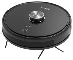 Robot aspirator cu lampa de sterilizare UVC MAGNUM UV+, Li-ion 5200 mAh, 50W, 3000 Pa, 3 trepte, Wi-Fi, Autonomie de pana la 280 min, Pana la 250 m², Negru