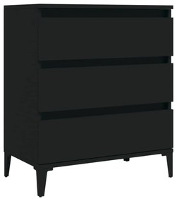 823049 vidaXL Servantă, negru, 60x35x70 cm, lemn prelucrat