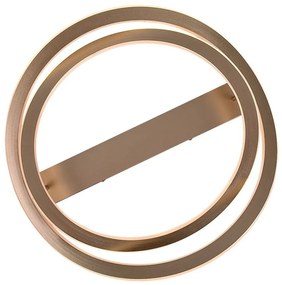 Plafoniera LED din metal auriu Kallira