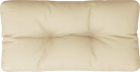 vidaXL Pernă de paleți, bej, 70x40x12 cm, material textil