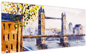 Tablou - Pictură oraș (120x50 cm)