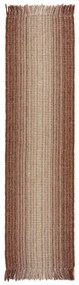 Covor tip traversă roșu reversibil/țesut manual din amestec de iută 60x230 cm Jute Ombre Red – Flair Rugs