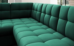 Coltar extensibil dreapta 5 locuri ELTAP, RT-35LU, Blewett, 299x198x82 cm, lemn/poliester, verde inchis