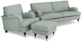 Set mobilier tapițat Bloomington A127Tapiterie, Picioare: Metal, Lemn, Role