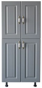 Soldat 60 cu 4 usi Zebra MDF gri dungi