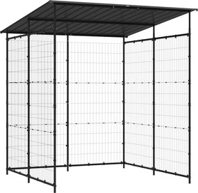 vidaXL Magazie pentru bicicletă, negru, 190x190x222 cm, oțel