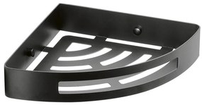 Gedy - Raft de colț pentru duș SMART 21 x 4,5 cm, negru mat