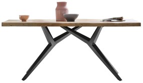 Masa dreptunghiula cu blat din lemn de mango Tables&amp;Co 200x100 cm maro/negru