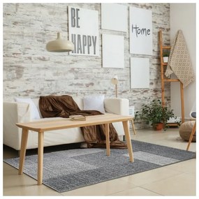 Covor Beenom cu model geometric gri-alb 1011-155 Selectează mărime: 150 X 300