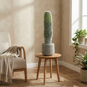 HOMCOM Cactus artificial 66 cm, plantă artificială decorativă cu ghiveci pentru decor interior, verde | Aosom Romania