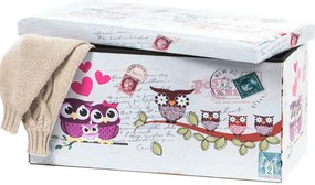 Taburet Design Owls, multicolor, 76.5x38x37.5 cm