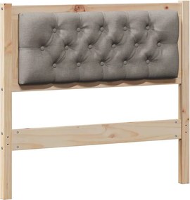 vidaXL Tăblie cap Altele Maroniu și taupe 90 cm Lemn masiv de pin