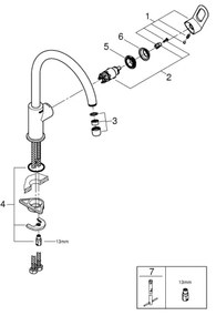 GROHE 31368000 - Baterie pentru chiuvetă BAULOOP, 332 mm, crom lucios
