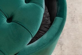 Taburete cu spatiu de depozitare Modern Barock 50cm, verde inchis