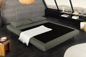 Fotoliu Pat SMART MULTIFUNCTION 140cm catifea raiata verde